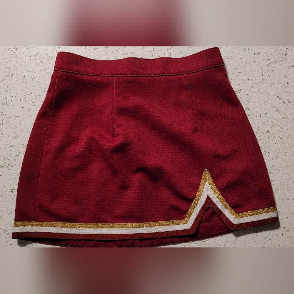 Cheer Skirt crimson and gold